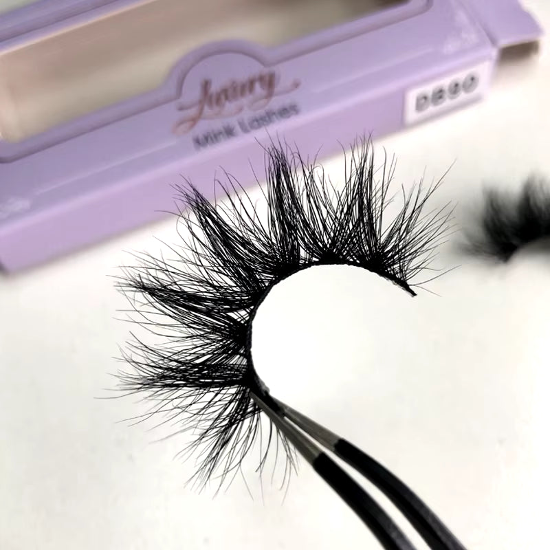 Buzzme Mink Fur Lashes Paperbox 100% Handmade 3D False Eyelashes Beauty Tools Crisscross Curly Eye Lash